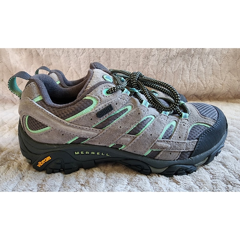 Merrell Moab 2 Waterproof Hiking Shoes Womens 8W Granite Mint Vibram